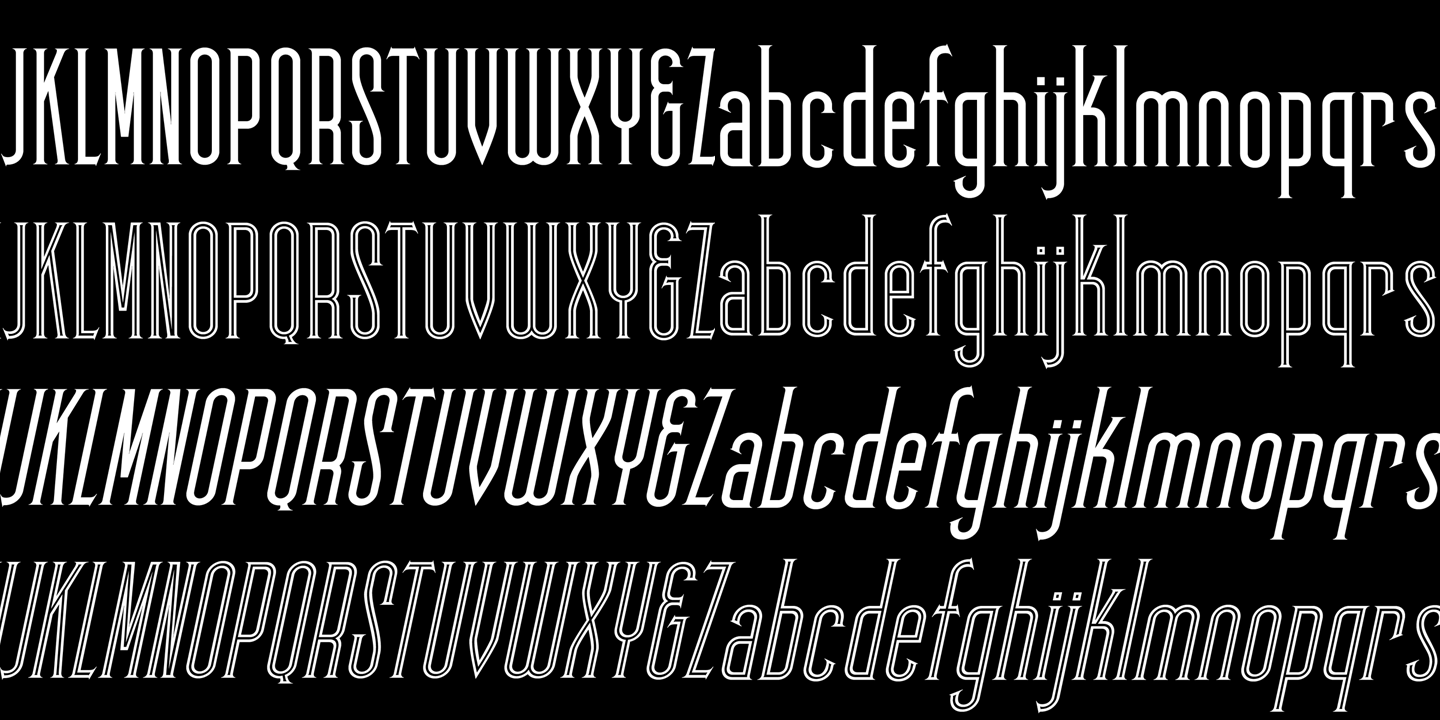 Przykład czcionki Skyward Rounded Inline Italic